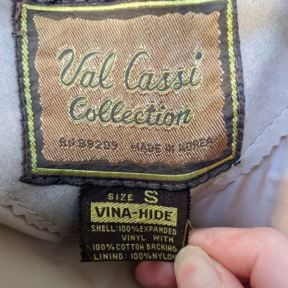 VTG 70s Val Cassi Collection Vina-Hide Vinyl Work Jacket - Picture 6 of 15